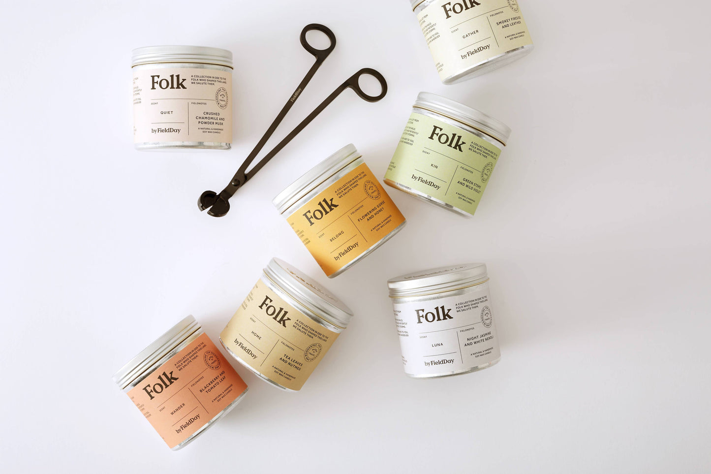 Folk Tin Collection - Home Vegetable Soy Wax Candle