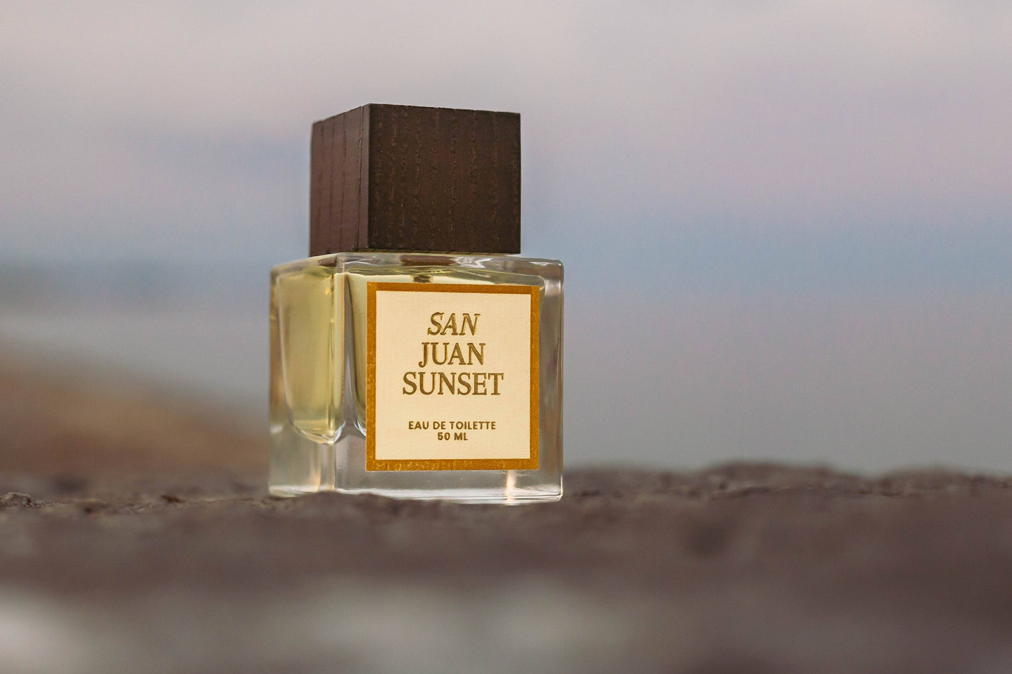 "San Juan SUNSET", Eau de Toilette / Perfume, WOOD CAP