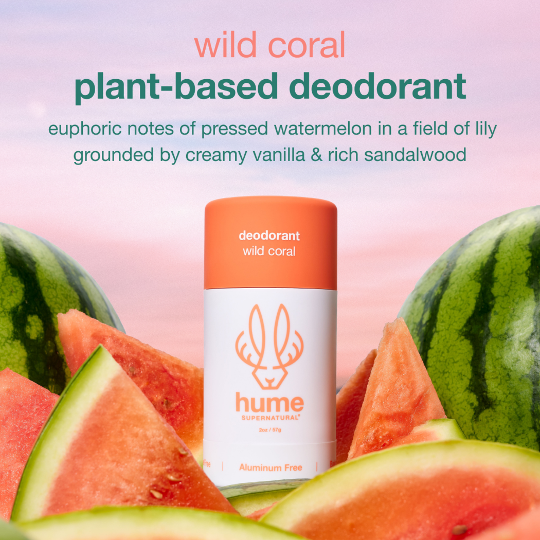 Plant & Probiotic Deodorant- Wild Coral Scent