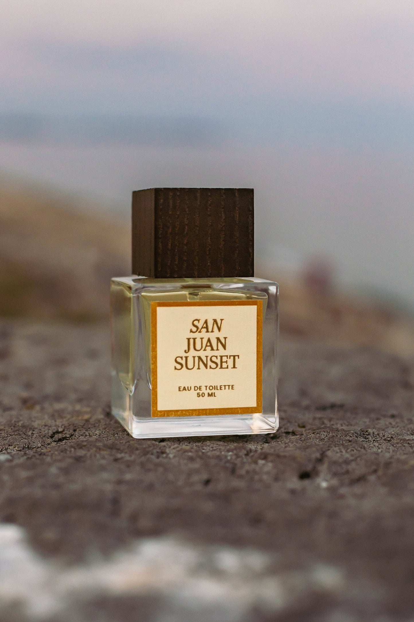 "San Juan SUNSET", Eau de Toilette / Perfume, WOOD CAP